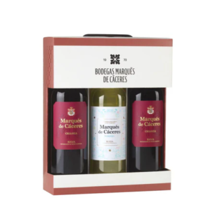 Marqués de Cáceres estch. 3 bot.(2 bot. crianza + 1 bot. verdejo)